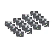 20PK Black on Matt Silver Compatible For Brother TZ TZe-M931 P-Touch Label Tape