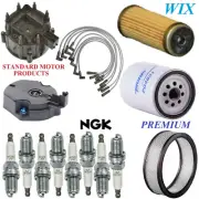 Tune Up Kit Filters Cap Spark Plugs Wire For CHEVY P30 V8 7.4L;W/Calif 1986-1987