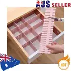 4X Adjustable Plastic Drawer Divider Household Free Combination Partition Board