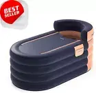Inflatable Bathtub, 160cm, Wireless Pump, 40s Inflation, Adults, Spa, Orange