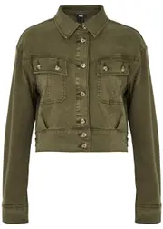 Paige Cerra Twill Jacket - Green - M (UK12 / M) M (UK12 / M)