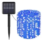 Solar Fairy String Lights 100/200 LED Outdoor Light 10/20M (Warm/White/Blue/Red)
