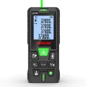 Laser Measure 328ft Green-Beam Laser Distance Meter Portable Handle Digital M...