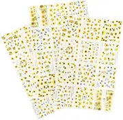 Fashionable Sunflower Nail Art 3 Pack Water Transfer Nail Decals DIY Nail Transfers for Women Girls