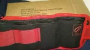 BALLY Red & Black Adjustable WRIST/ANKLE WEIGHTS AVON Fitness Training NEW Boxed
