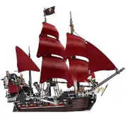 In Stock 4184 4195 Friends The Black Pearl Queen Anne's Revenge Ship Boat Kit Building Block Moc Pirates Caribbeansx6002 Sx6001