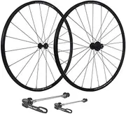 700C Road Bike V Brake Front Rear Wheelset 20mm Lightweight Aluminium Alloy Rims 20/24 Hole Quick Release Bearing Hubs for 8 9 10 11 Speed