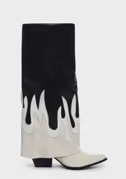 Natural Fired Up Heeled Boots