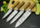 Handmade Damascus Chef knife Set Of 5 PCS Rosewood Handle