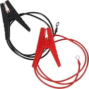 HOMSFOU 2Pcs Alligator Clips Jumper Cables with Wire Durable Battery Clamp for Automotive Industrial Use Reliable Efficient Connection Heavy Duty Construction