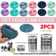 2PCS Silicone Pet Canned Lid Sealed Preservation Cover for Canned Cat Gog Food