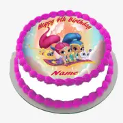SHIMMER AND SHINE EDIBLE ICING CAKE TOPPER PARTY IMAGE FROSTING SHEET