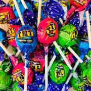 Super Sour TNT Lollipops 3 LB Bubble Gum Center Candy Pops FREE SHIP 48 STATES