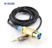 3.5mm TRRS 4-Pole Plug to XLR Jack Mic to iPhone Adapter, IP-M106