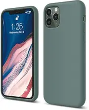 elago Liquid Silicone Case Designed for iPhone 11 Pro Case (5.8"), Premium Silicone, Full Body Protection : 3 Layer Shockproof Cover Case (Midnight Green)