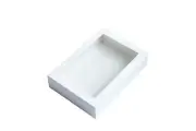 10x Disposable Cardboard Catering Grazing Box w Window White 359x252x80mm