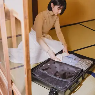 【ITO】PISTACHIO STRIPED 開心果系列/ 20寸登機托運行李箱/ 煙白