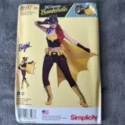 Simplicity Sewing Pattern 8197 Sz 14-22 Batgirl Bombshell Costume Cosplay