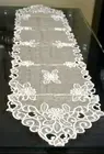 Classic White Floral Table Runner