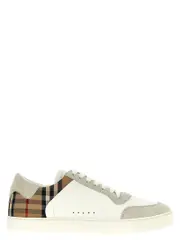 [Burberry] Burberry-Check Sneakers Bianco-Uomo 40IT White