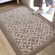 DEXI Front Door Mat 32x48 Washable Entryway Mat with Non Slip Backing Low Pro...