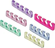 Ipetboom Silicone Fingernail Separator Toe Divider 6 Pack Nail Art Toe Stretcher Manicure Separator Spacer Perfect for Home Professional Use