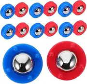 NULYLU Shuffleboard Game Supplies 40pcs Mini Sliding Beads Toy Plastic Steel Shuffleboard Roll Beads