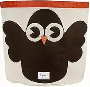 [3 Sprouts] Canvas Storage Bin - Laundry and Toy Basket for Baby and Kids