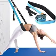 TOBWOLF Yoga Fitness Stretching Strap, Adjustable Back Bend Assist Trainer, Durable Leg Stretcher, Yoga Stretch Band with Storage Bag for Ballet, Yoga, Dance, Gymnastics, Splits