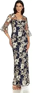[Adrianna Papell] Women's Embroidered Column Gown