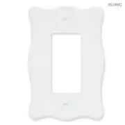 Nylon Single GFCI Rocker Wall Plate White
