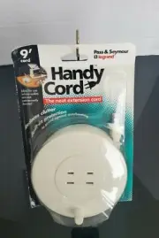 Pass & Seymour Legrand Handy Cord 9' Extension Cord Outlet Reel 10A 125v