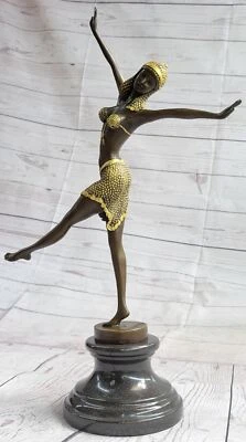 Chiparus Art Deco Starfish Belly Dancer Girl European Bronze Sculpture Statue