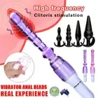 Massager Remote Anal Beads Butt Dildo G-Spot Plug Sex Toy Vibrating Women for