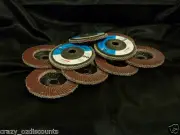 50 X 100MM 4 INCH 40 GRIT FLAP DISCS WHEELS ANGLE GRINDER GRINDING METAL SANDING