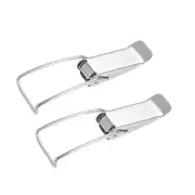 201 Stainless Steel Spring Loaded Toggle Latch Catch Clamp 86mm, 2 pcs