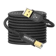 USB 2.0 Printer Cable 30 Feet,Usb Type a Male to B Male Scanner Cord High Speed