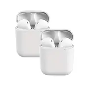 Catzon 2 Packs Wireless Earbuds inPods 12 Touch Control Bluetooth 5.0 Earbuds Earphone with Storage Case-White