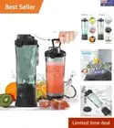 Portable 600ml Personal Blender with 6 Stainless Steel Blades for Smoothies