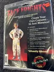 Face Frights Ghastly Ghosts Glow-in-the-Dark Iron-On Transfer + Mask Costume kit
