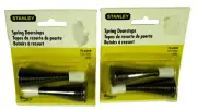 Stanley Baseboard Flexible Spring Door Stop Steel Antique Brass 756258 Lot of 2