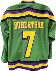 [My Party Shirt] Dwayne Robertson 7 Ducks Deluxe Embroidered Hockey Jersey