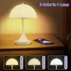 Cordless Mushroom LED Table Lamp Indoor Lighting for Hotel Bar Coffee