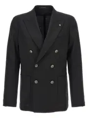 [Tagliatore] Tagliatore-Montecarlo Blazer Nero-Uomo 48IT Black