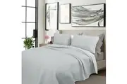 2000Tc Silver Cooling Embroidered 3 Pcs Comforter Set Size Queen Comforter Sets Queen