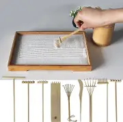 Mini Meditation Accessories Rake Set, Mini Zen Garden Rake Kit For Home Office Table Decoration, Meditation Sand Zen Garden Tools Zen Sand Rake Sets D