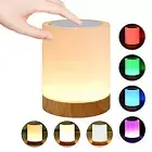 Night Light Touch Sensor Lamp Bedside Table Lamp for Kids Bedroom