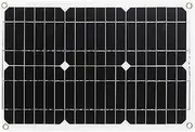 zolyet 18W 12V Solar Panel Kit Dual USB Port Off Grid Monocrystalline Module with Solar Charge Controller SAE Connection Cable Kits Black Dual-USB with CoNtroller