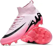 [Orgonite] Football Boots Men's High Top Spike Professional Football Shoes Youth Athletics Training Shoes Breathable Sports Shoes Football Indoor Shoes