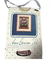 Vintage Ann Benson One Heart Needlepoint Cross Stitch Kit 1987 Country